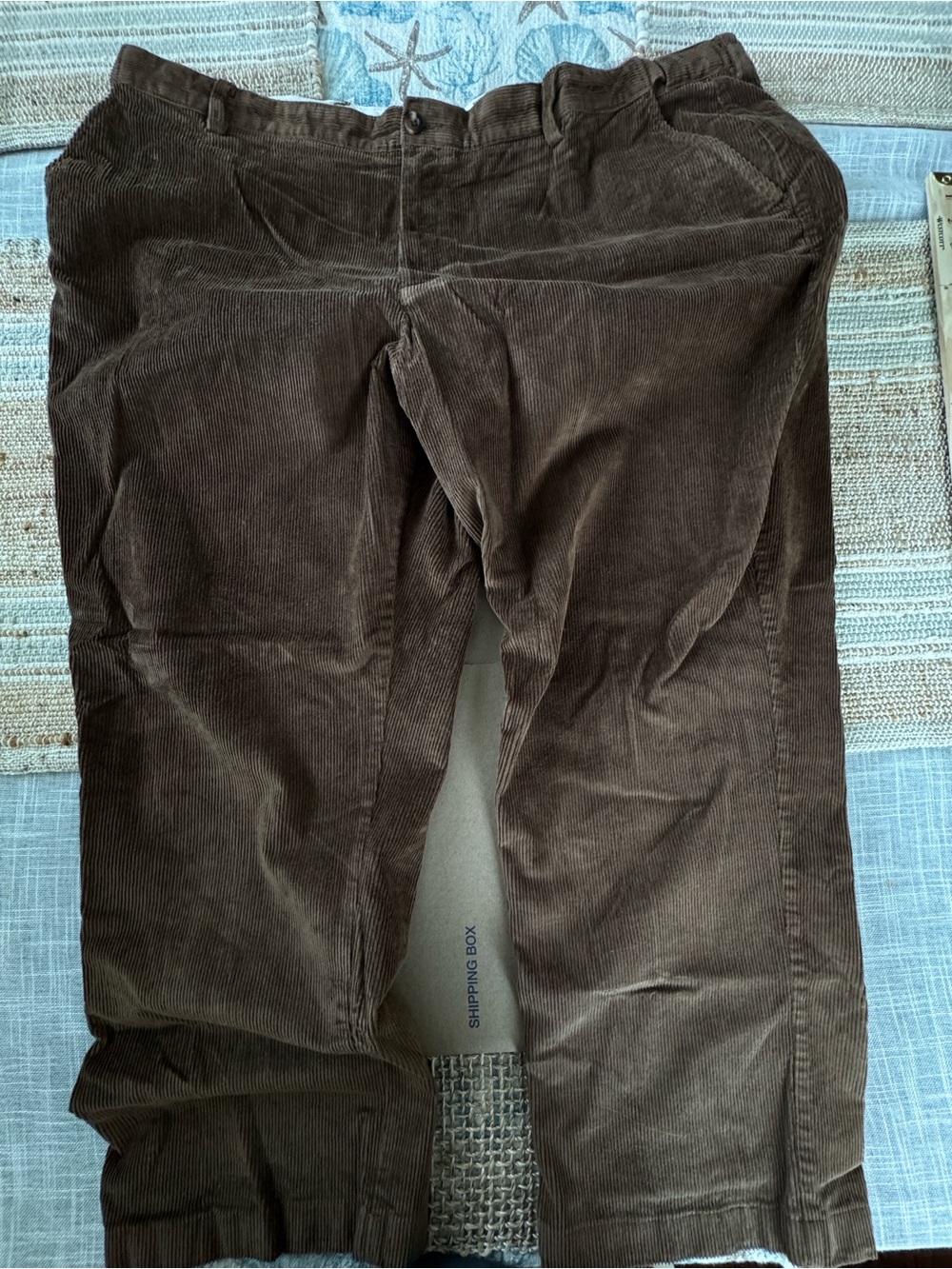 L.L. Bean Men's Corduroy Pants, Comfort Waist, Brown, 46x28